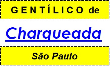 Gentílico da Cidade Charqueada