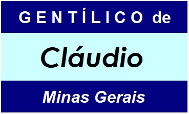 Gentílico da Cidade Cláudio