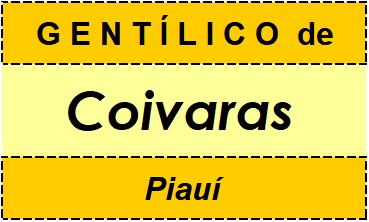 Gentílico da Cidade Coivaras