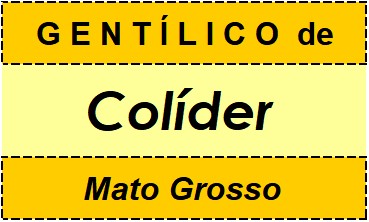 Gentílico da Cidade Colíder