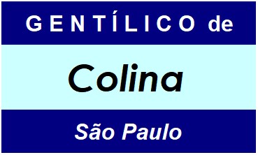 Gentílico da Cidade Colina