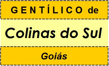 Gentílico da Cidade Colinas do Sul