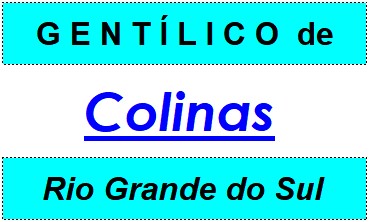 Gentílico da Cidade Colinas