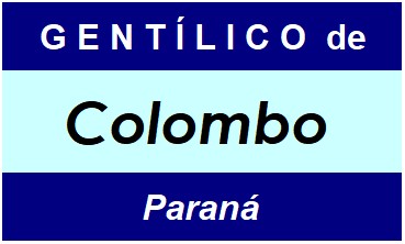 Gentílico da Cidade Colombo