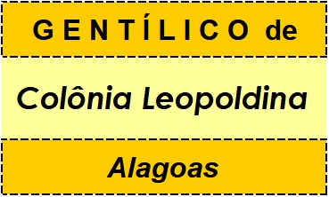 Gentílico da Cidade Colônia Leopoldina