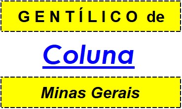 Gentílico da Cidade Coluna