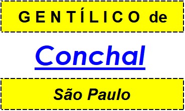 Gentílico da Cidade Conchal