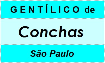 Gentílico da Cidade Conchas