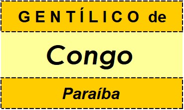 Gentílico da Cidade Congo