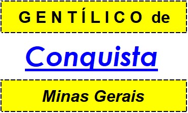 Gentílico da Cidade Conquista