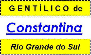 Gentílico da Cidade Constantina