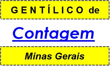 Gentílico da Cidade Contagem