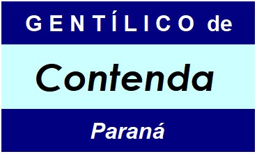 Gentílico da Cidade Contenda