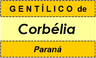 Gentílico da Cidade Corbélia