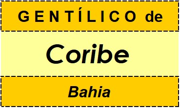 Gentílico da Cidade Coribe