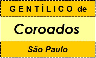 Gentílico da Cidade Coroados