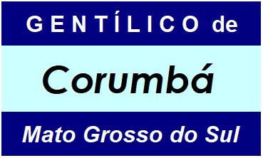 Gentílico da Cidade Corumbá