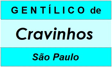 Gentílico da Cidade Cravinhos