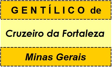 Gentílico da Cidade Cruzeiro da Fortaleza