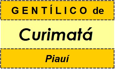 Gentílico da Cidade Curimatá