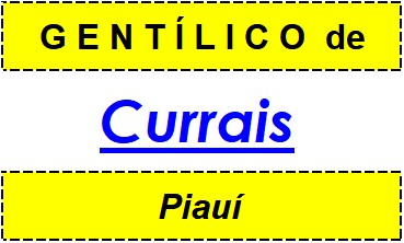 Gentílico da Cidade Currais