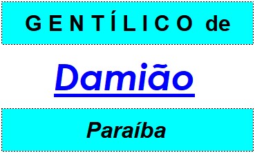 Gentílico da Cidade Damião