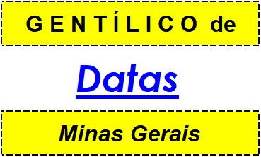 Gentílico da Cidade Datas