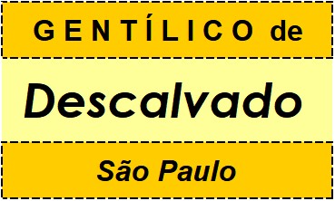 Gentílico da Cidade Descalvado