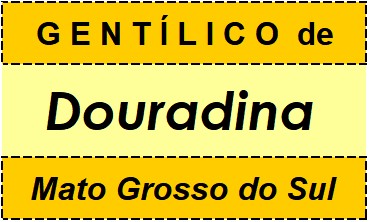 Gentílico da Cidade Douradina