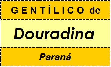 Gentílico da Cidade Douradina