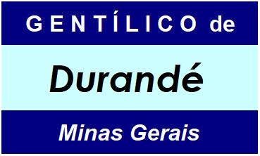 Gentílico da Cidade Durandé