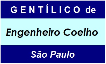 Gentílico da Cidade Engenheiro Coelho