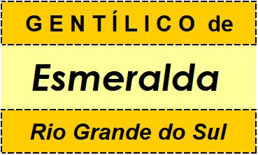 Gentílico da Cidade Esmeralda