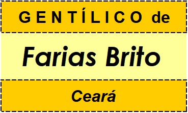 Gentílico da Cidade Farias Brito