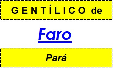 Gentílico da Cidade Faro