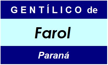 Gentílico da Cidade Farol