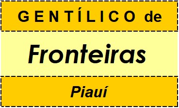 Gentílico da Cidade Fronteiras