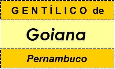 Gentílico da Cidade Goiana