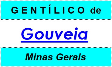 Gentílico da Cidade Gouveia