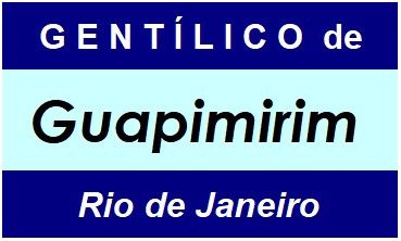 Gentílico da Cidade Guapimirim