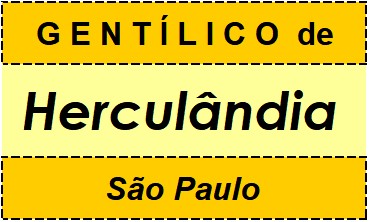 Gentílico da Cidade Herculândia