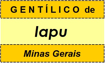 Gentílico da Cidade Iapu