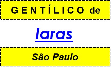 Gentílico da Cidade Iaras