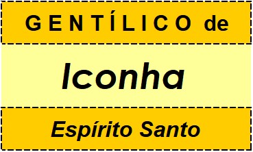 Gentílico da Cidade Iconha