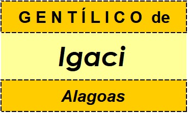 Gentílico da Cidade Igaci