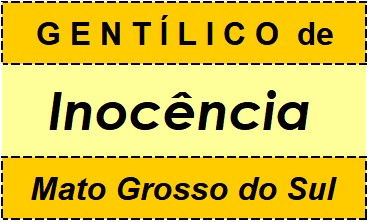 Gentílico da Cidade Inocência