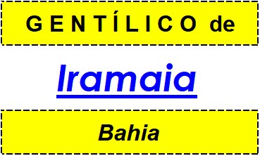 Gentílico da Cidade Iramaia