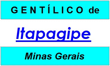 Gentílico da Cidade Itapagipe