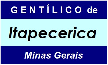 Gentílico da Cidade Itapecerica