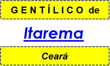 Gentílico da Cidade Itarema